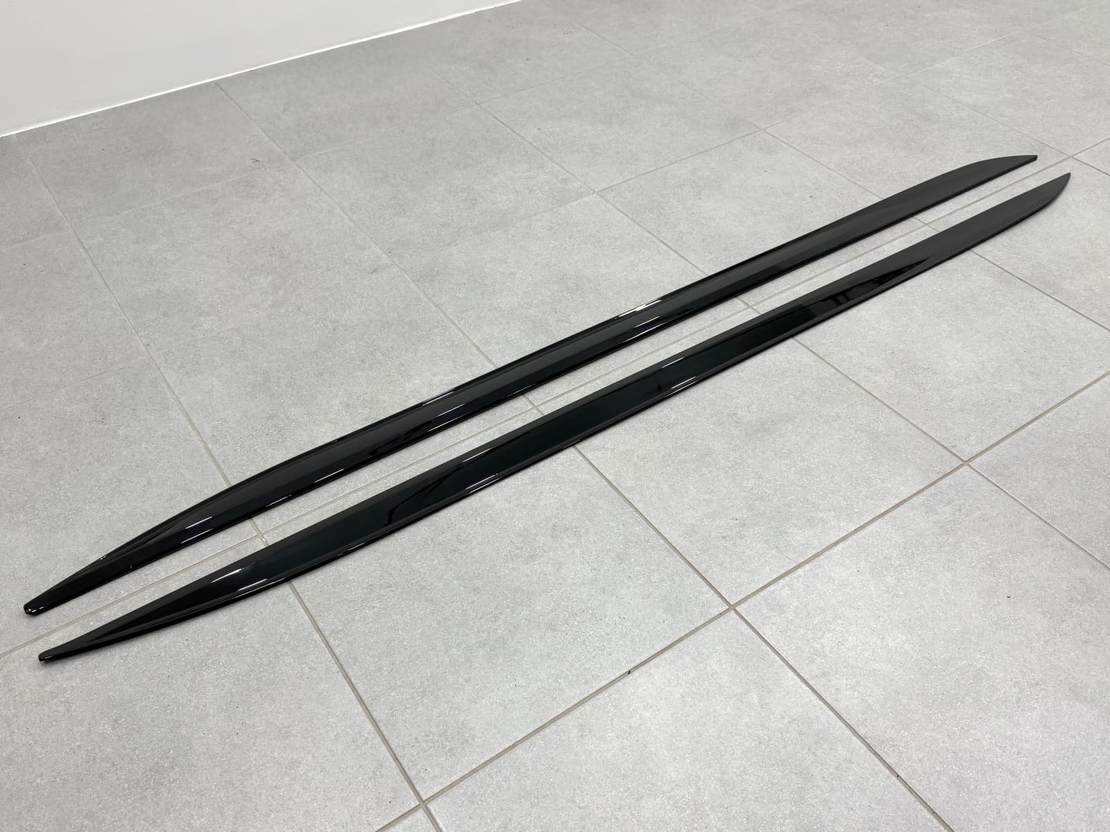 Леза під пороги M-Performance BMW 4 series G22 2020- 2шт. чорний глянець