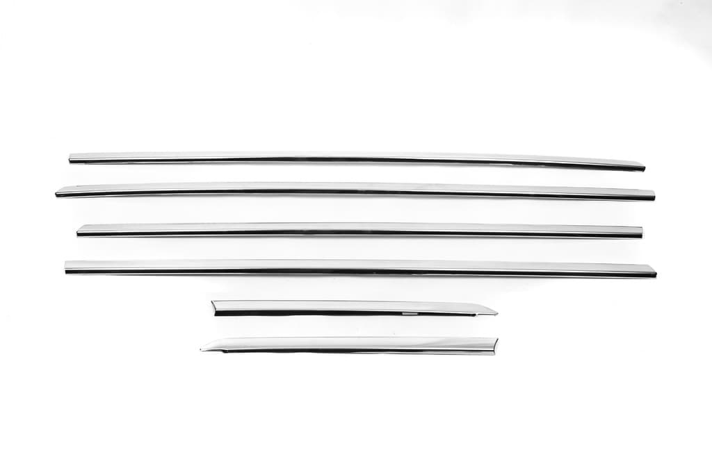 Нижні молдинги стекол хром (нерж) Carmos Sedan/HB (4 штуки) 2