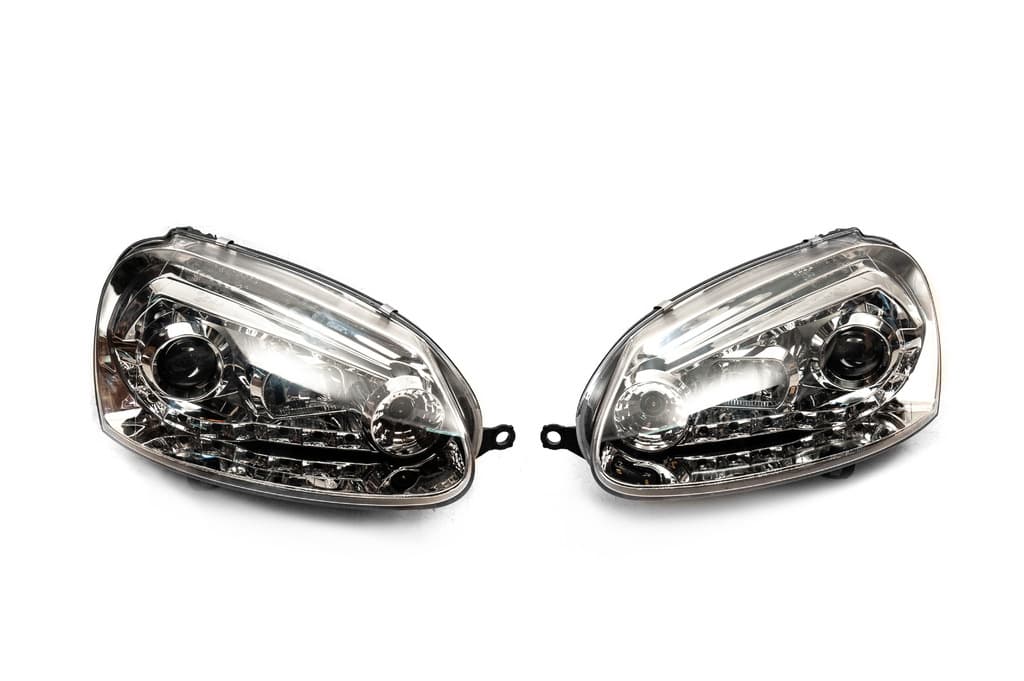 Передня оптика з LED вогнями Silver (2 шт) 4