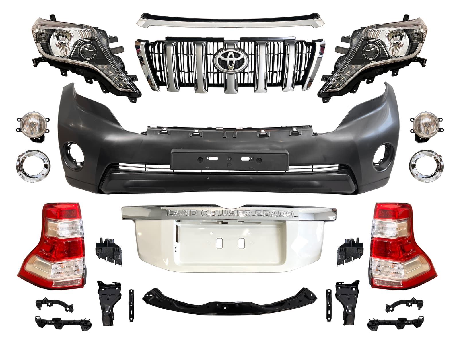 Обвес комплект рестайлинга Toyota Land Cruiser Prado 150 в 2013-2017