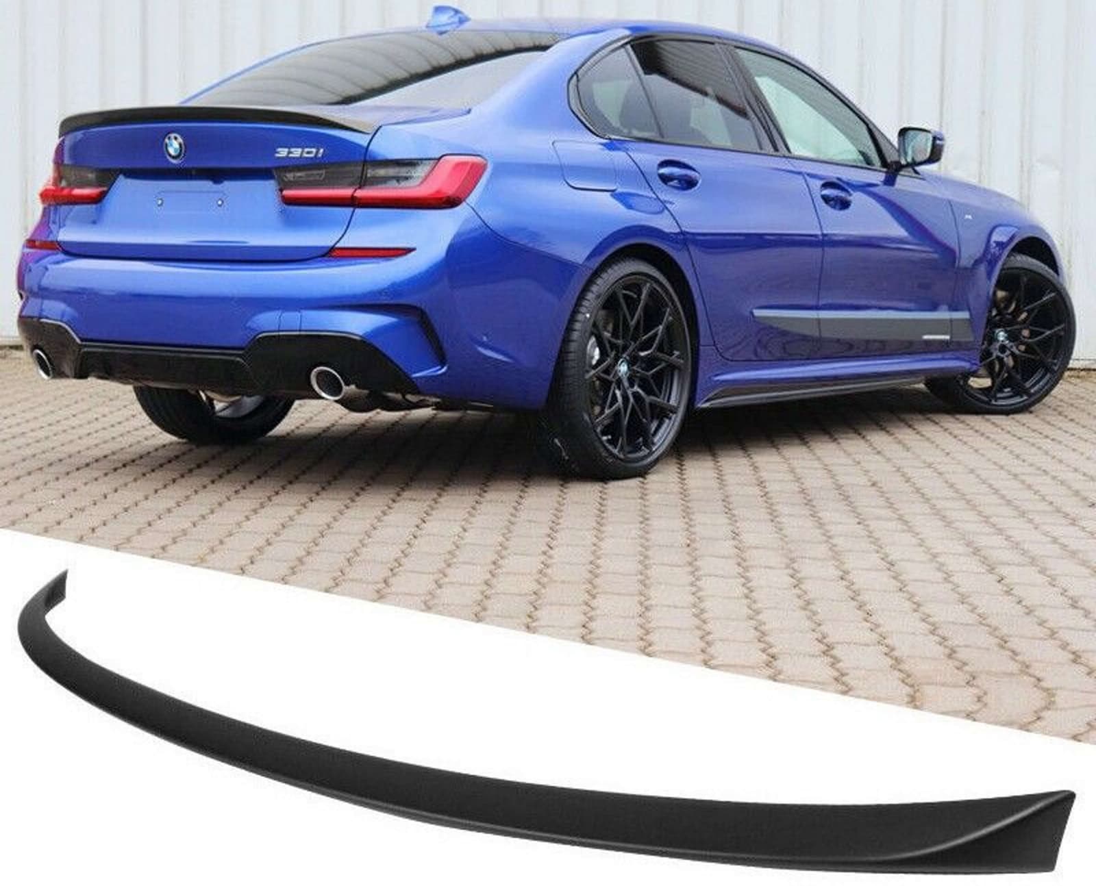 Спойлер Чорний глянець M-Performance (V2) на BMW 3 Series G20 / G21 2018-2022 року