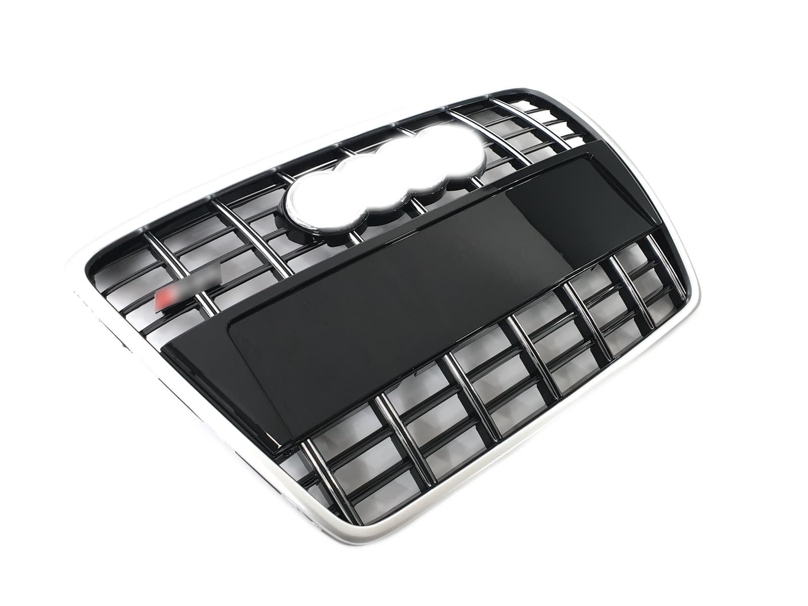 Решітка радіатора Black Silver (в стилі S6) без PDC на Audi A6 C6 2004-2011 року 2
