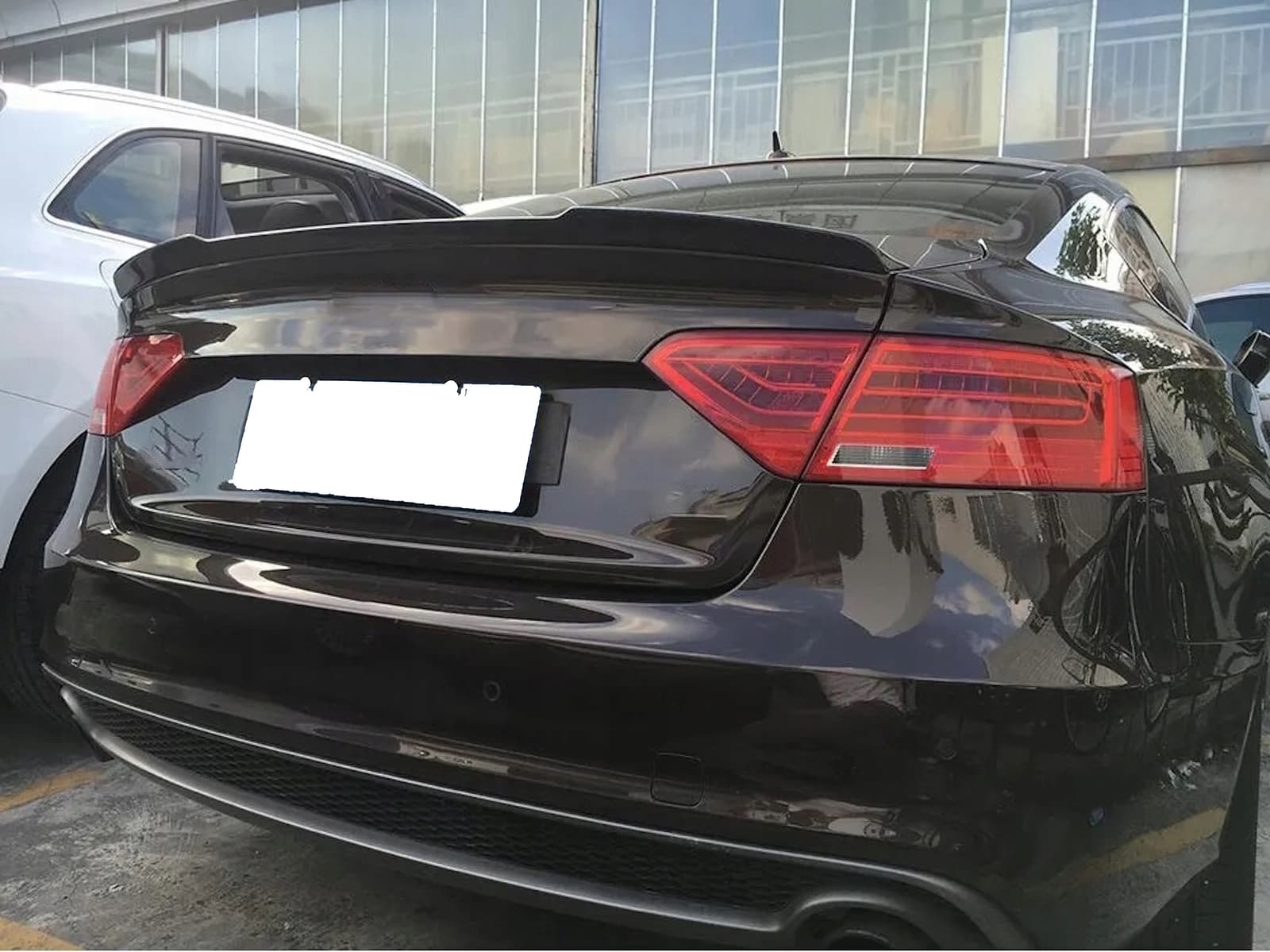 Спойлер Чорний глянець V2 на Audi A5 8T 2007-2011 року 6