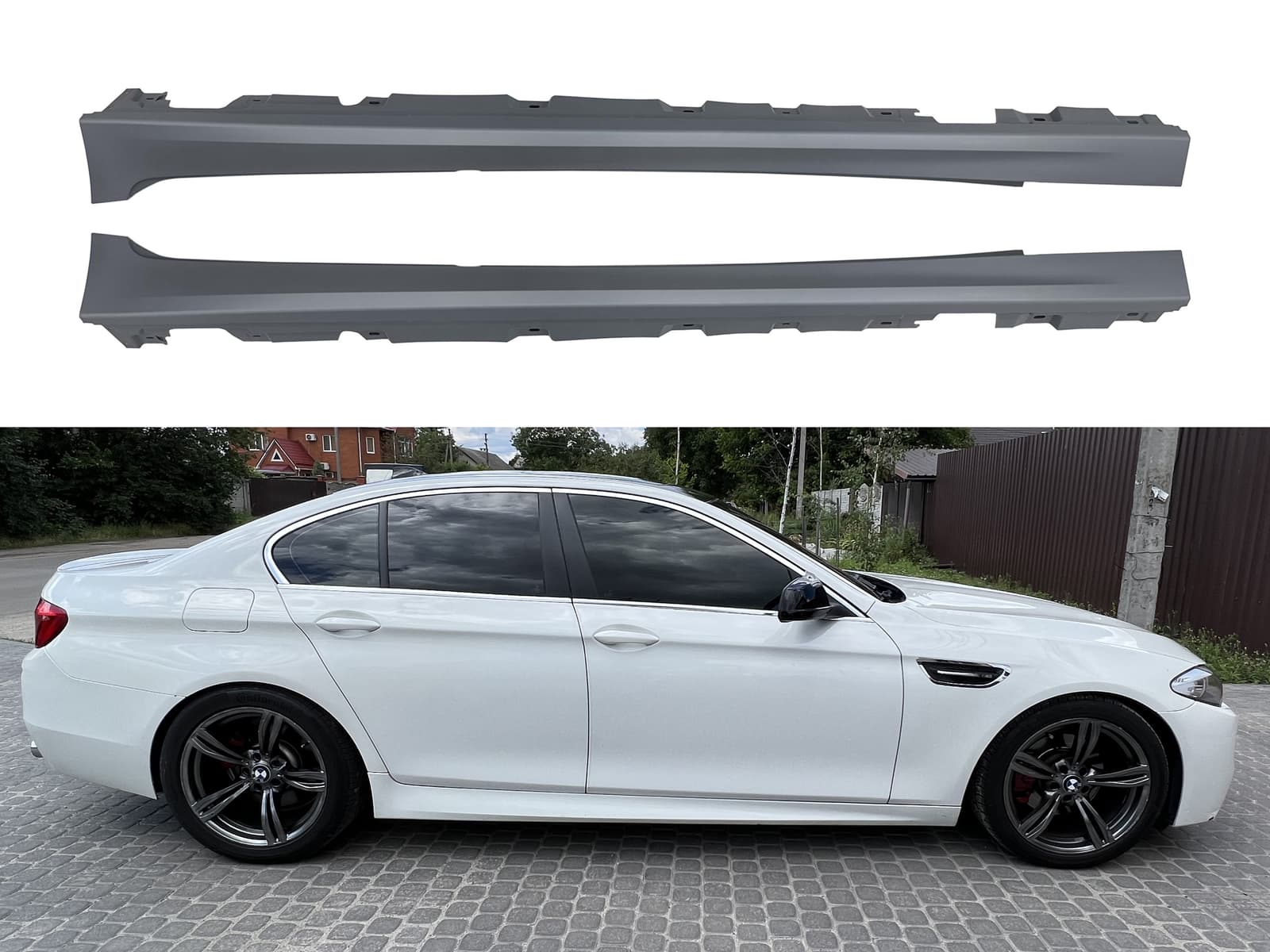 Накладки на пороги M-paket BMW 5 series F10 F11 2010-2016