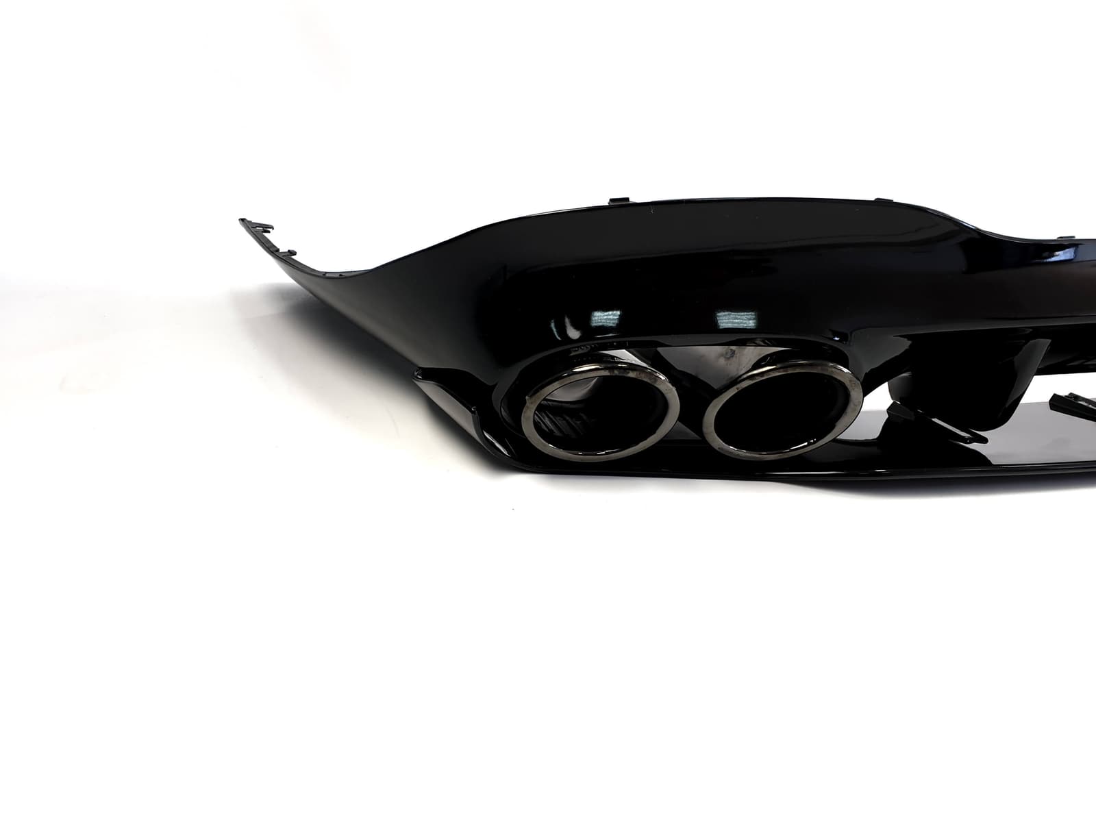 Дифузор (заднього бампера) Full Black (стиль CLA45 AMG) на Mercedes-Benz CLA-Class C118 2019-2023 року 3