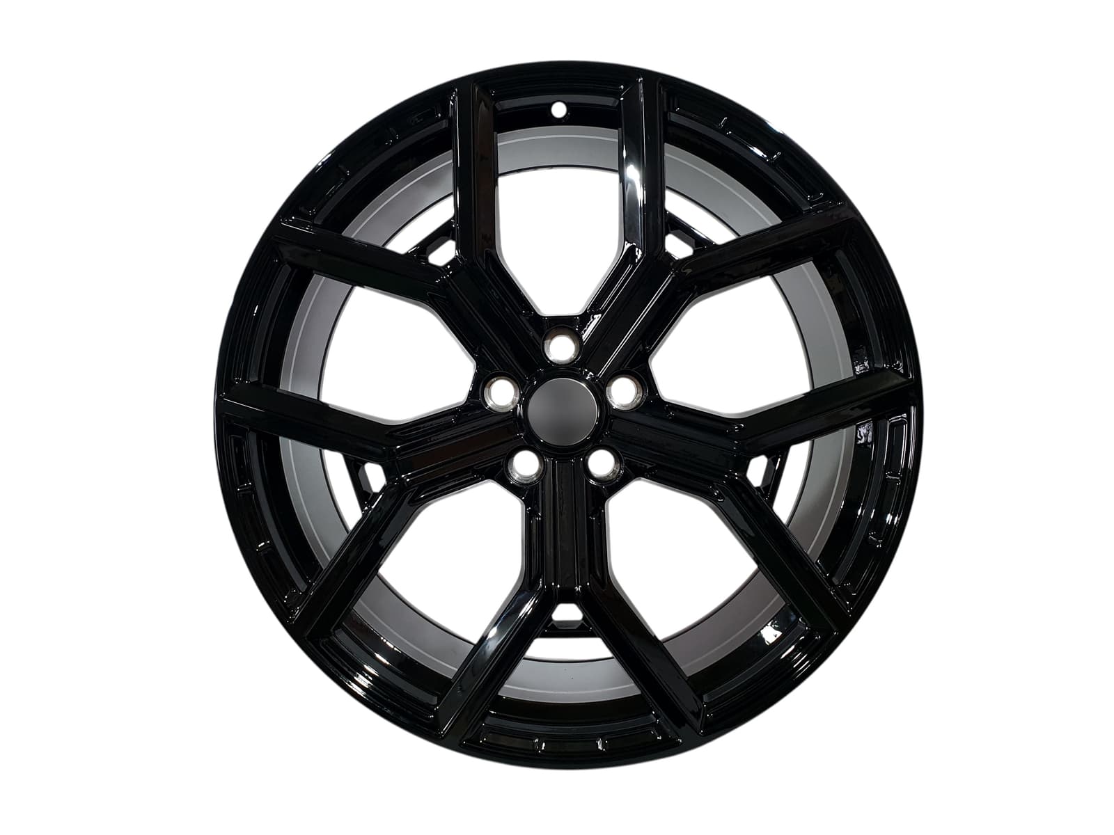 R22 Gloss Black Диски (одноширокі 9.5J ET45) на Land Rover Range Rover Sport L320 2005-2010 року