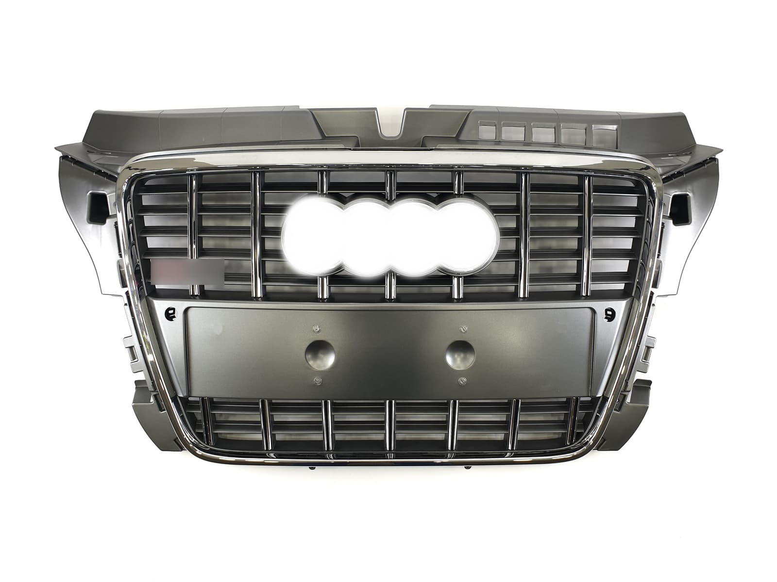 Решітка радіатора Silver Chrome (в стилі S3) на Audi A3 8P 2008-2012 року