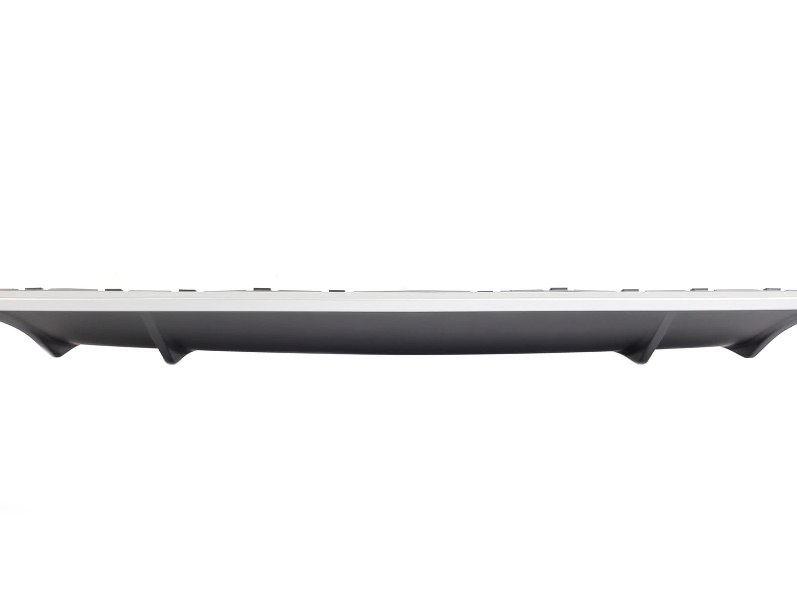 Дифузор (заднього бампера) Silver (в стилі S4 00-00) на Audi A4 B9 2015-2019 року 4