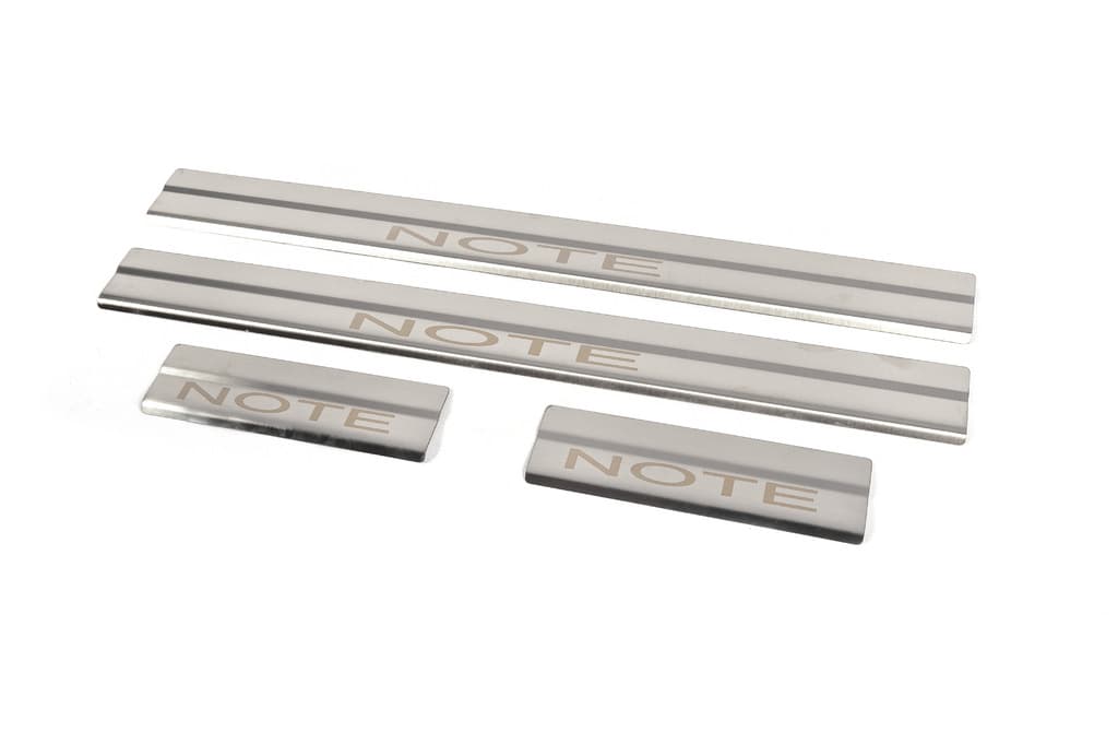 Накладки на пороги (4 шт, нерж) Матовий 2