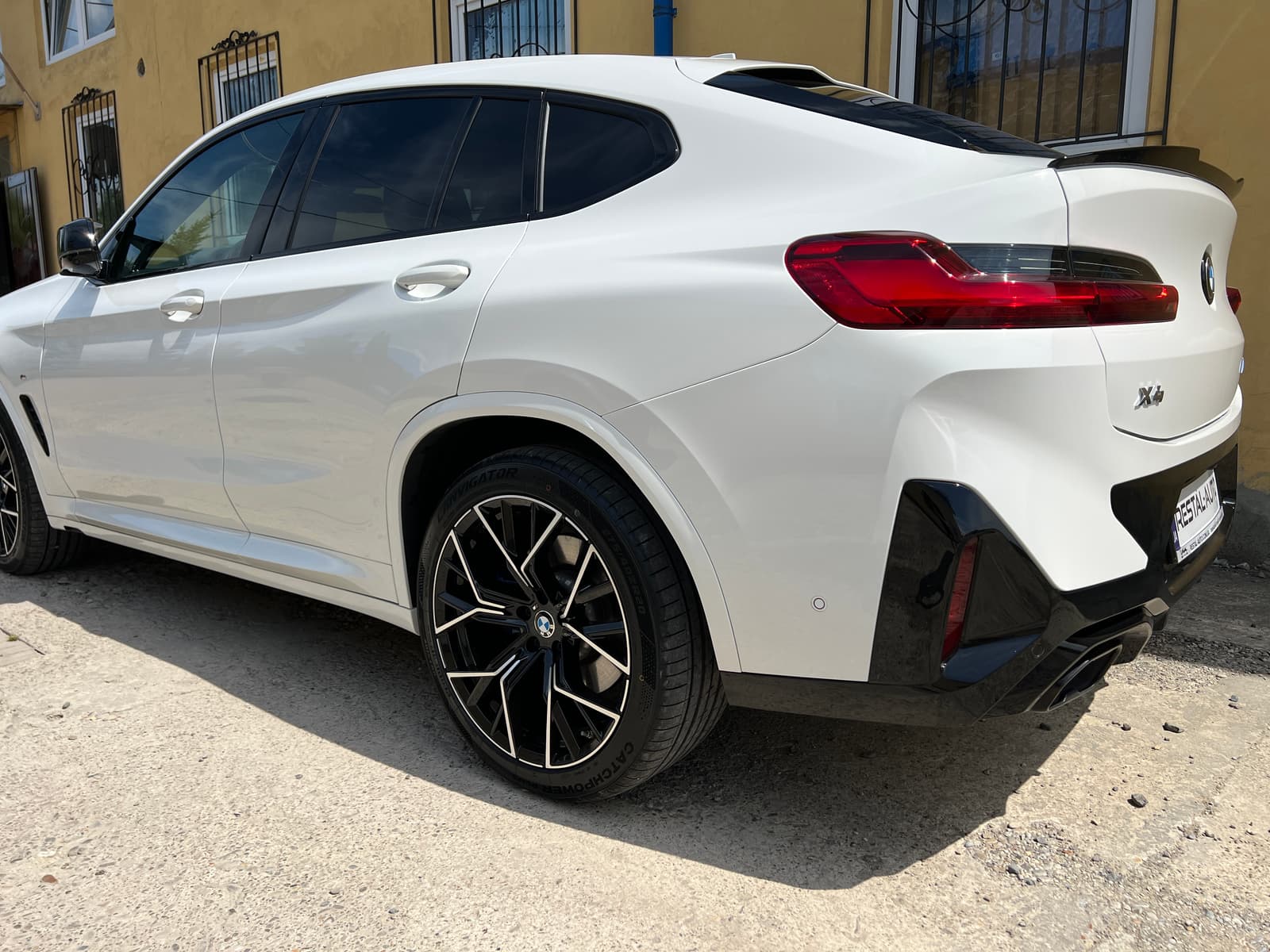 Спойлер Чорний глянець (стиль X4M) на BMW X4 G02 2018-2022 року 4