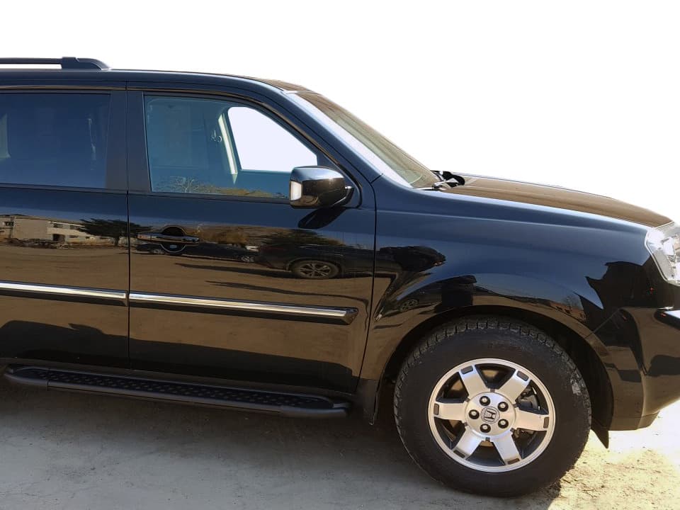 Бокові пороги Allmond Black (2 шт., алюміній)