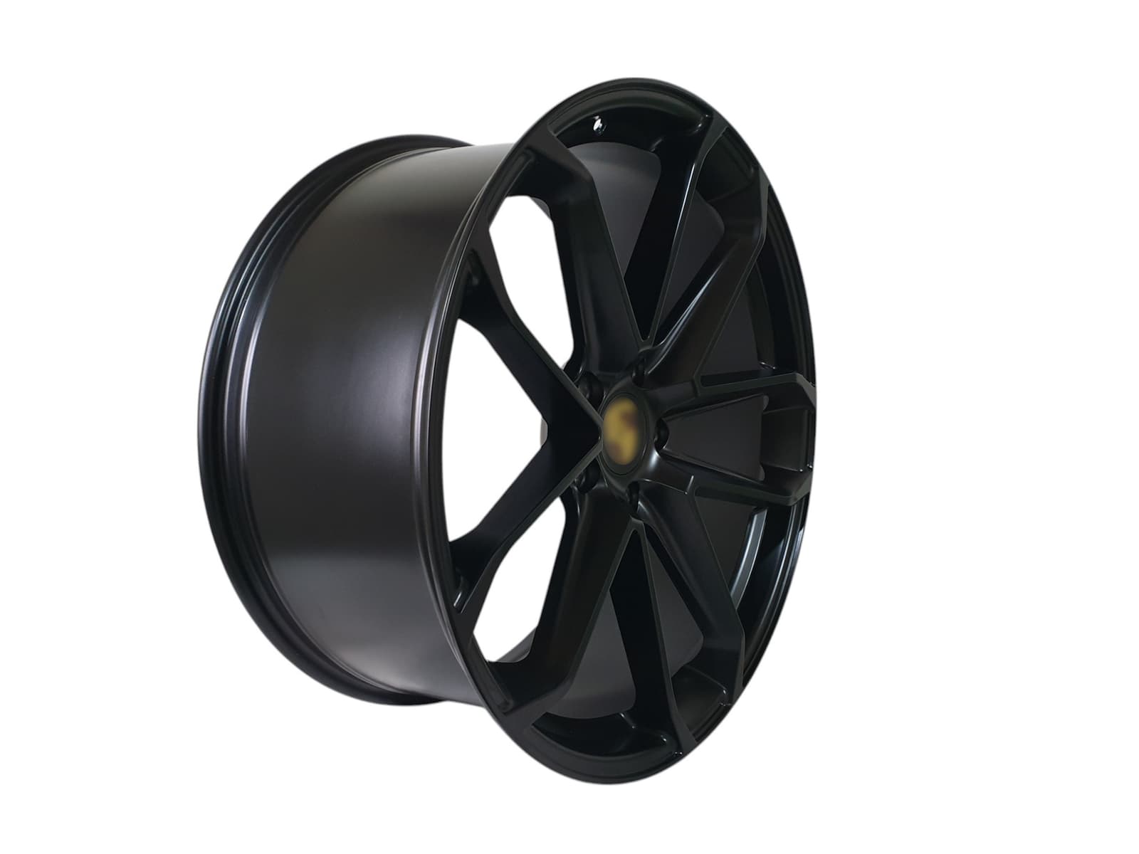 R22 Satin Black (різноширокі) Диски на Porsche Cayenne 958 2010-2014 року 2