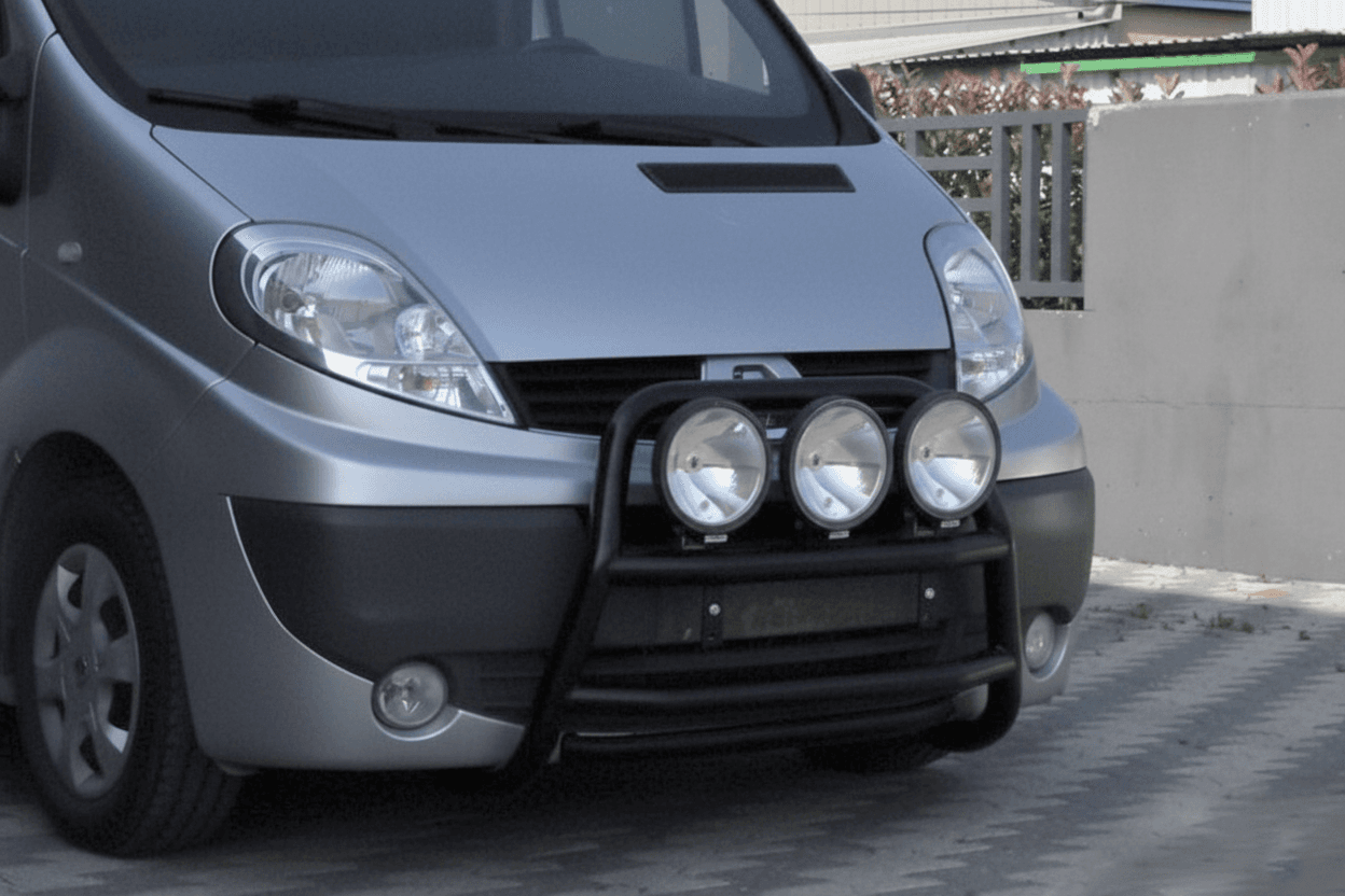 Кенгурятник WT018 Black (нерж.)
