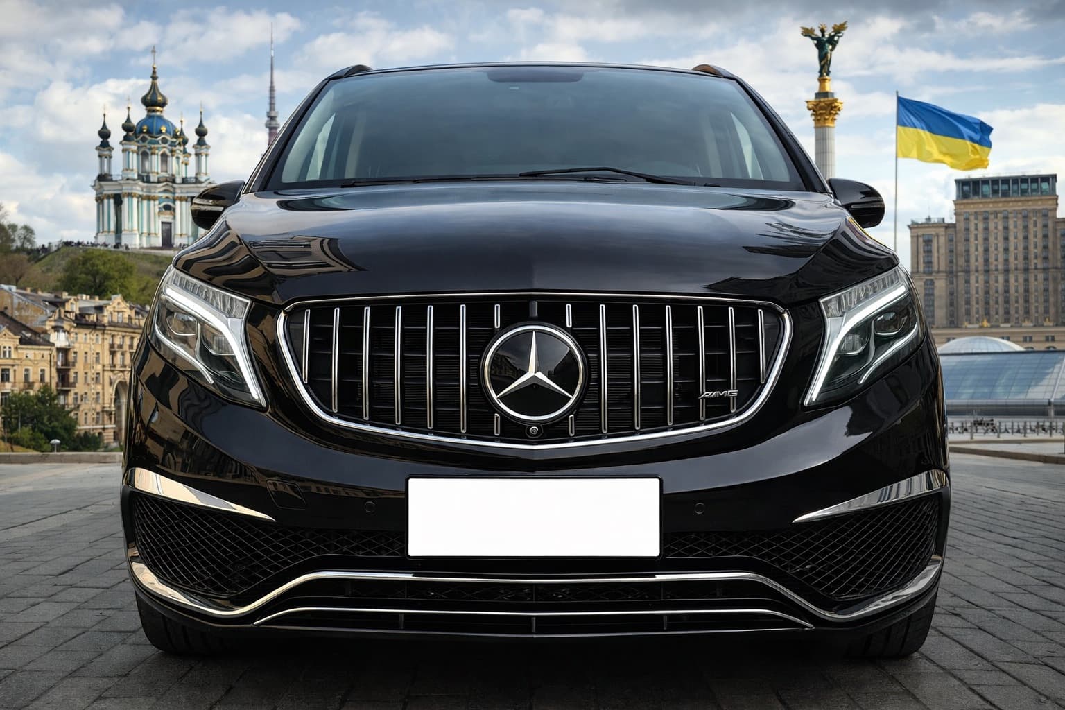 Передня решітка GT Panamericana Chrome (2014-2019 для V-class)