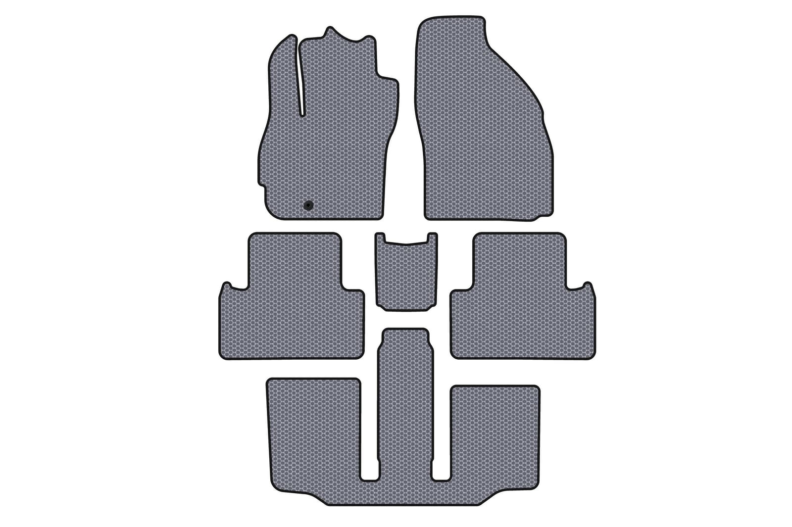 Гумові килимки Carsuit (3 ряди, 7-ми місний, сірий)