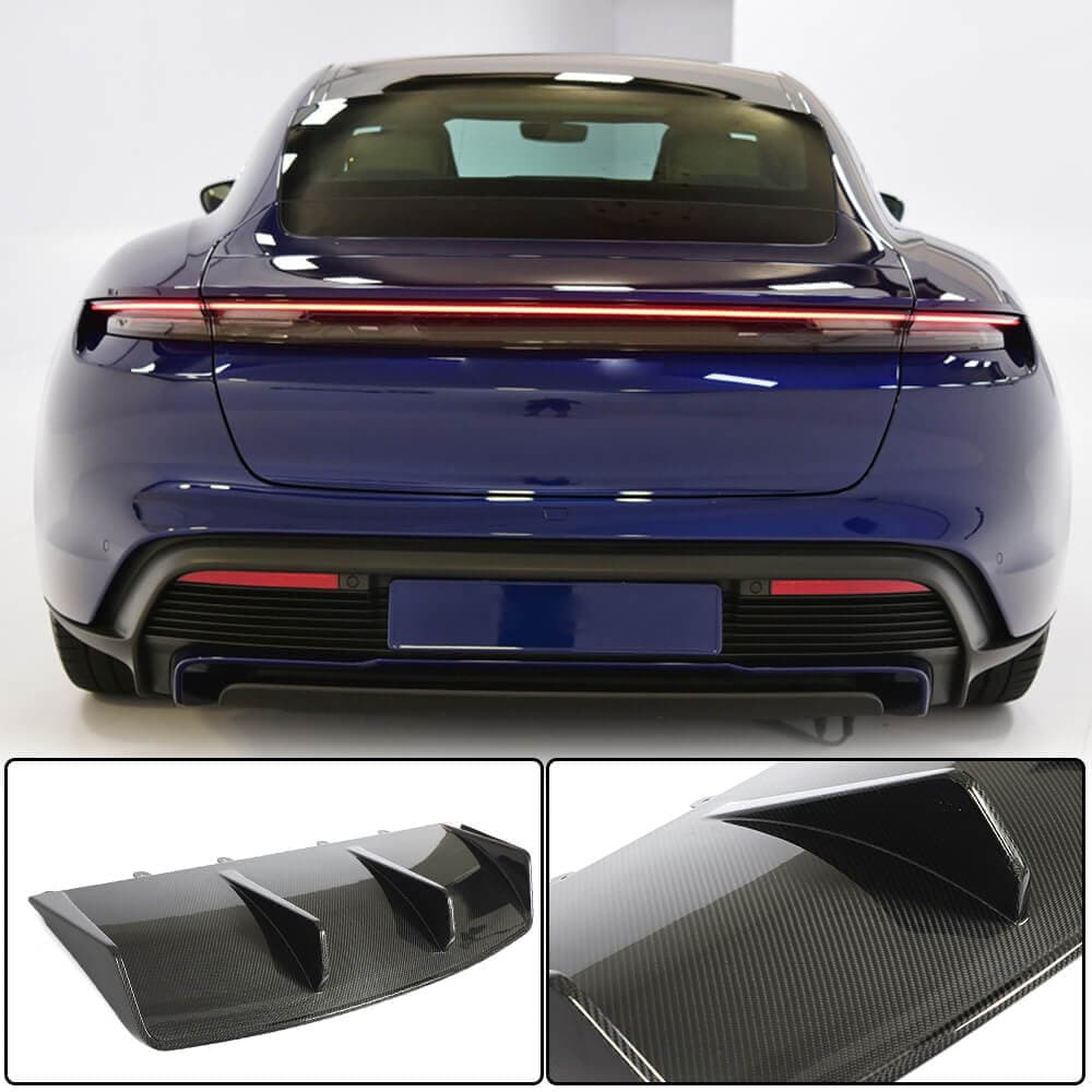 Дифузор заднього бампера (для 2019-2024 Turbo S SD, Карбон)