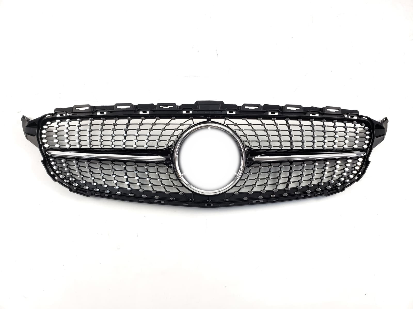 Решітка радіатора Diamond Black (без місця під камеру) на Mercedes-Benz C-Class W205 2014-2018 року