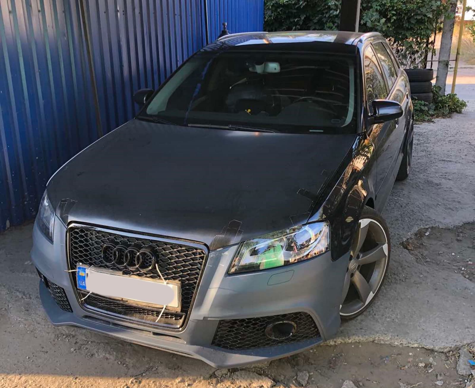 Передній бампер (в стилі RS3) на Audi A3 8P 2008-2012 року 5