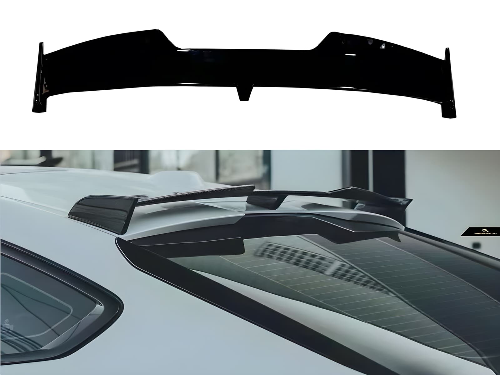 Спойлер на багажник BMW X6 G06 2018-, ABS пластик колір чорний глянець