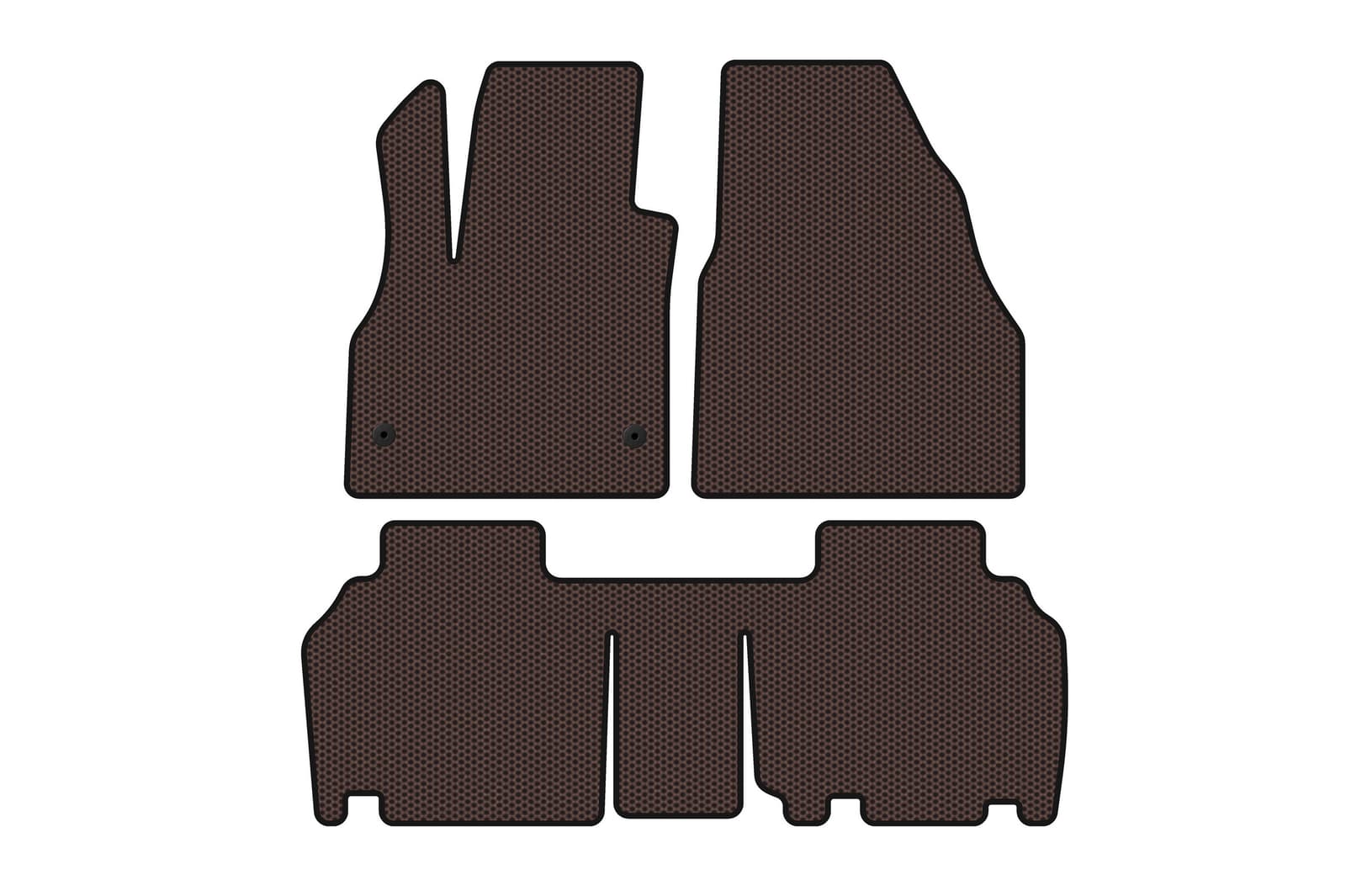 Гумові килимки Carsuit (2 ряди, 5-ти дверний/7-місний, коричневий)
