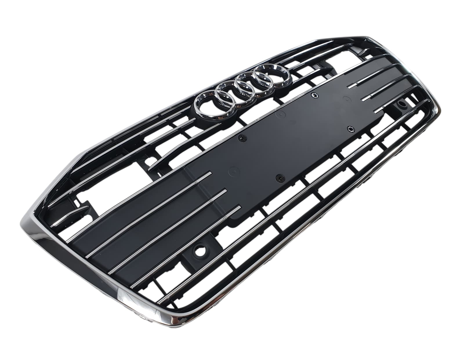 Решітка радіатора Gray Chrome (під радари) на Audi A6 C8 2018-2023 року 2