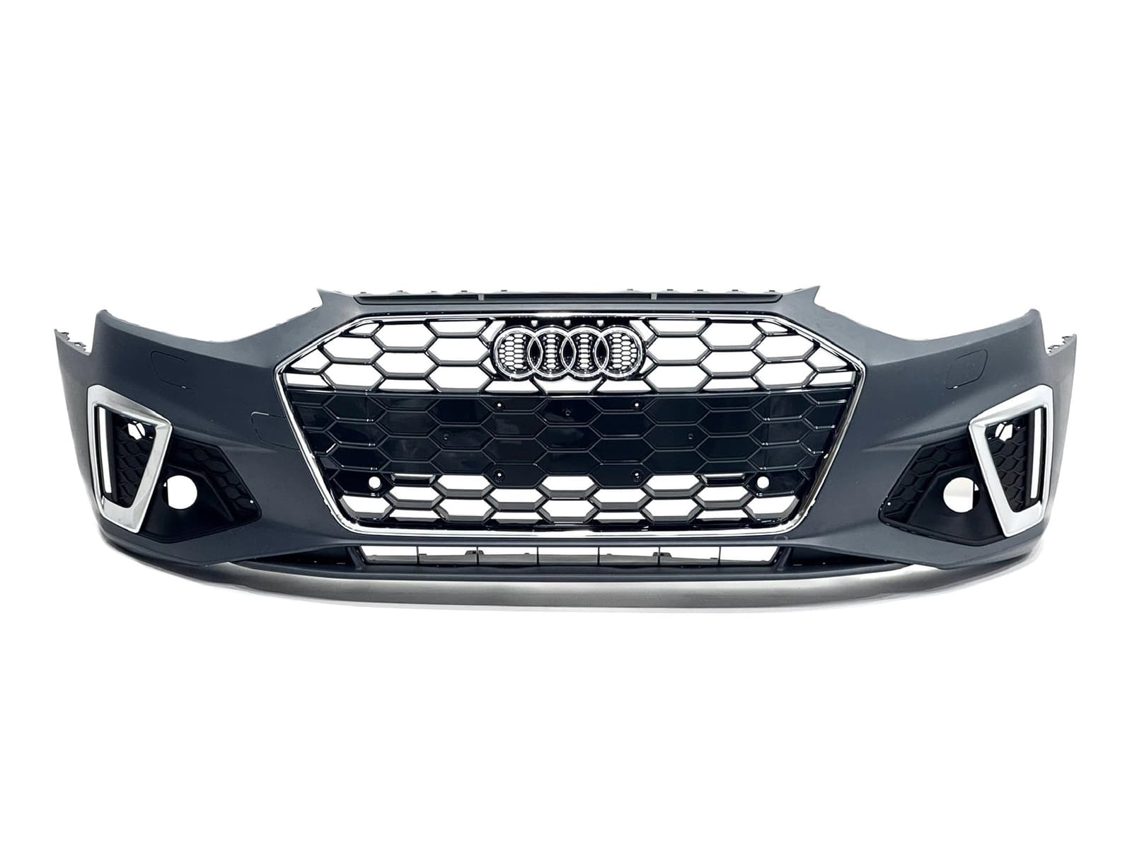 Бампер передній у зборі S-Line ХРОМ для Audi A4 B9 2020-2023