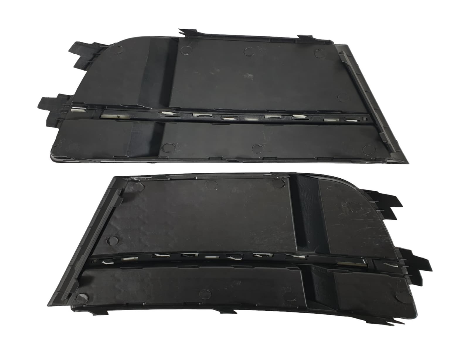 Решітки в бампер Gloss Black / Silver (в стилі S3) S-Line на Audi A3 8V 2016-2020 року 3
