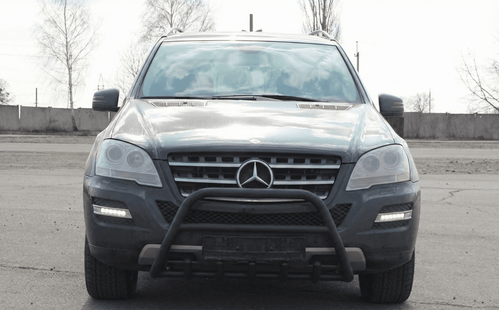 Кенгурятник WT003 Black (нерж.)