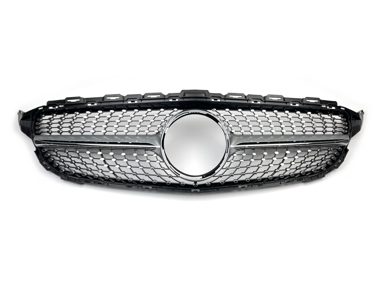 Решітка радіатора Diamond Silver Mercedes C-Class W205 2014-2018