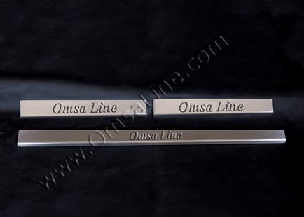 Накладки на пороги OmsLine (нерж) 2 штучні 2