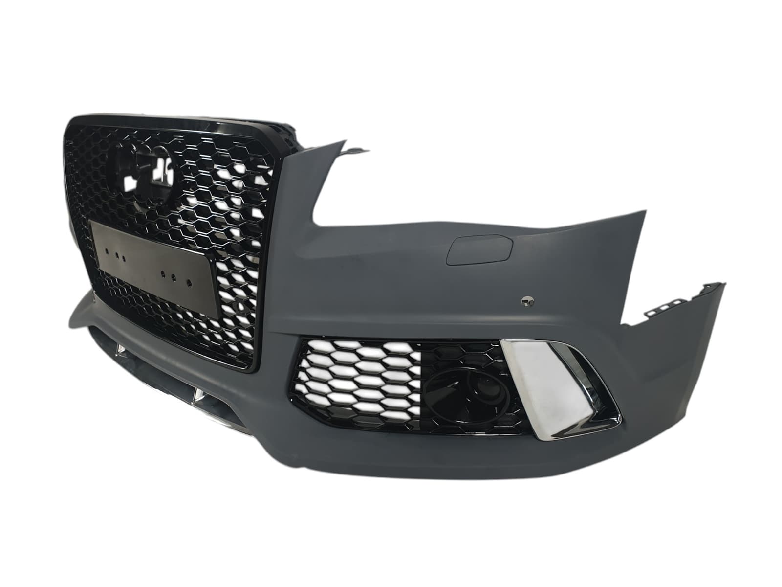 Передній бампер (в стилі RS) V2 на Audi A8 D4 2010-2014 року 3