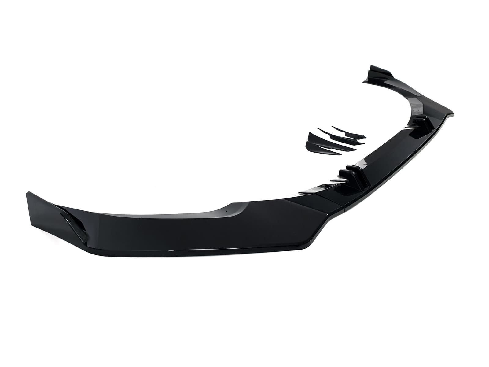 Губа (переднього бампера) Full Black (звичайний бампер) на Audi A5 B9 2020-2023 року 3