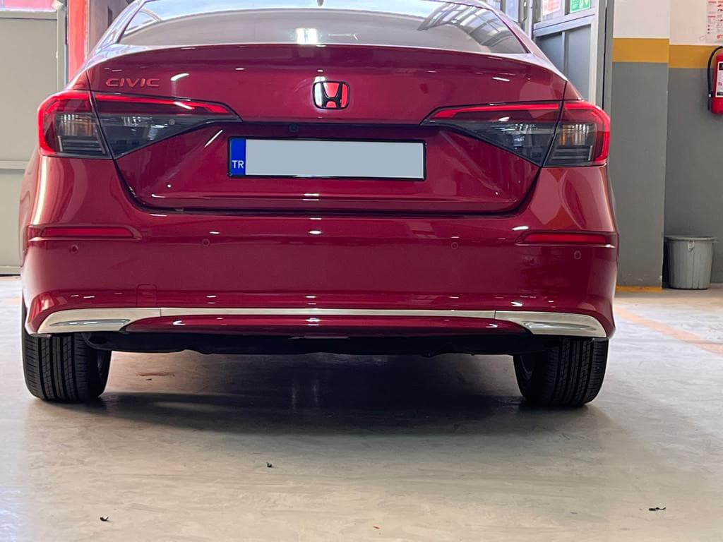 Накладка на задній бампер (Sedan, нерж)