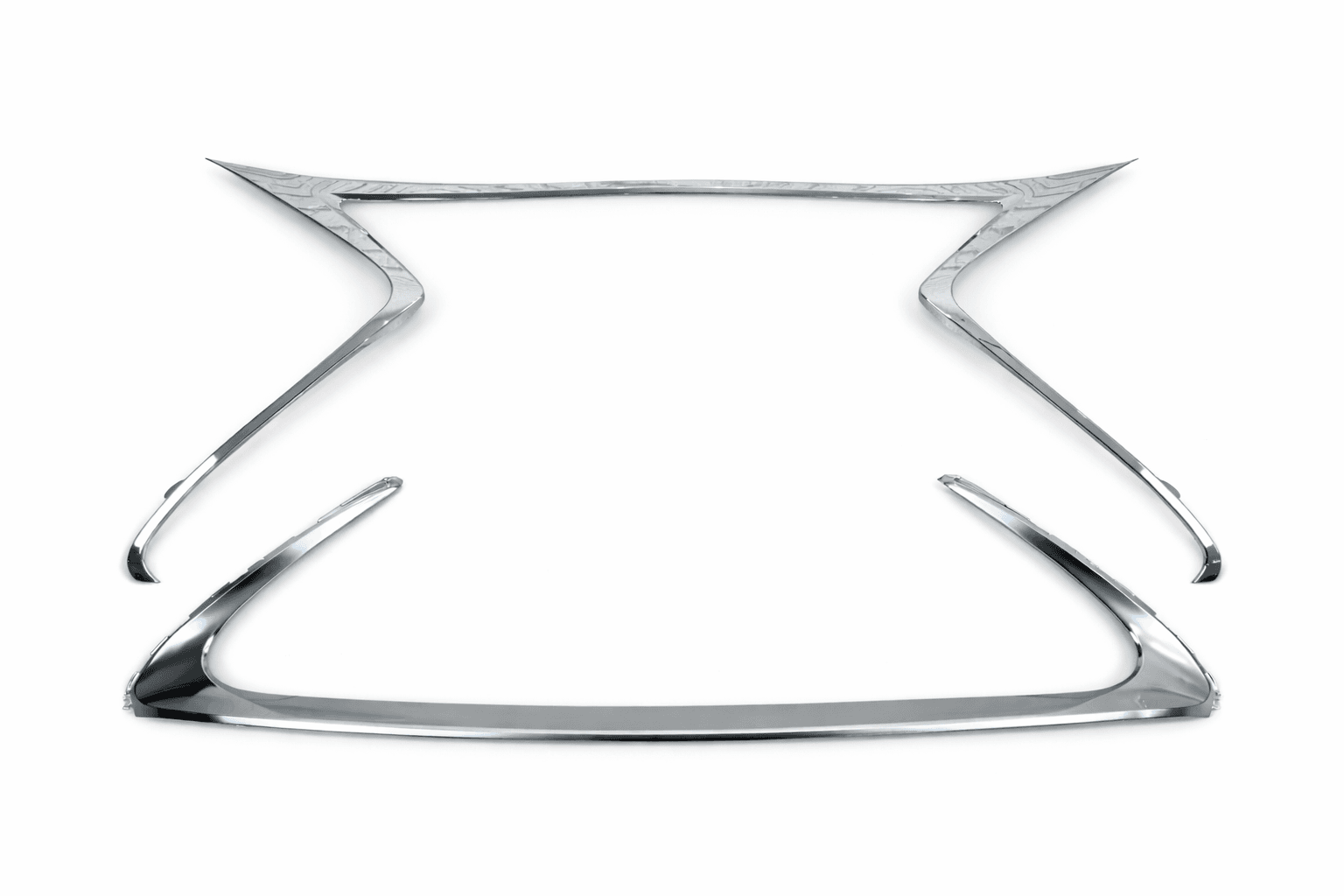 Хром окантування решітки Lexus ES 2015-2018 (верхня + нижня, 2шт)