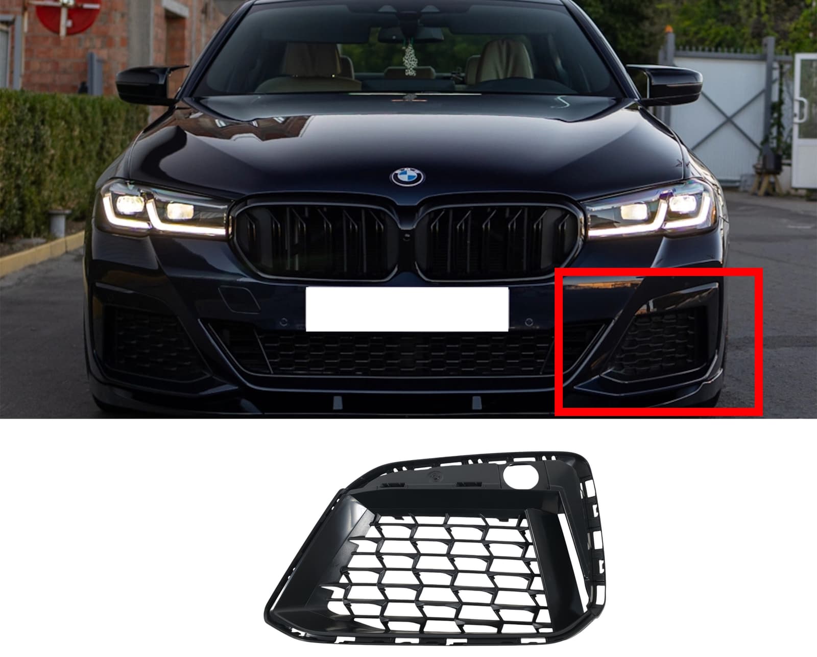 Решітки в бампер LH (M-Paket) на BMW 5 Series G30 / G31 2020-2023 року