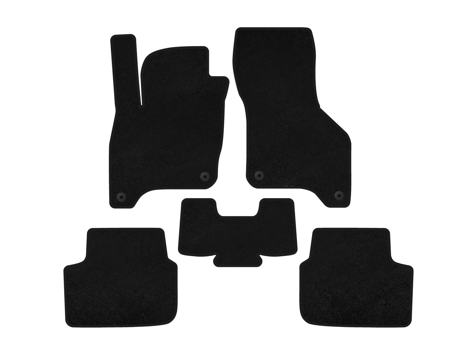 Килимки текстильні Deluxe (SD, Електро, чорний)