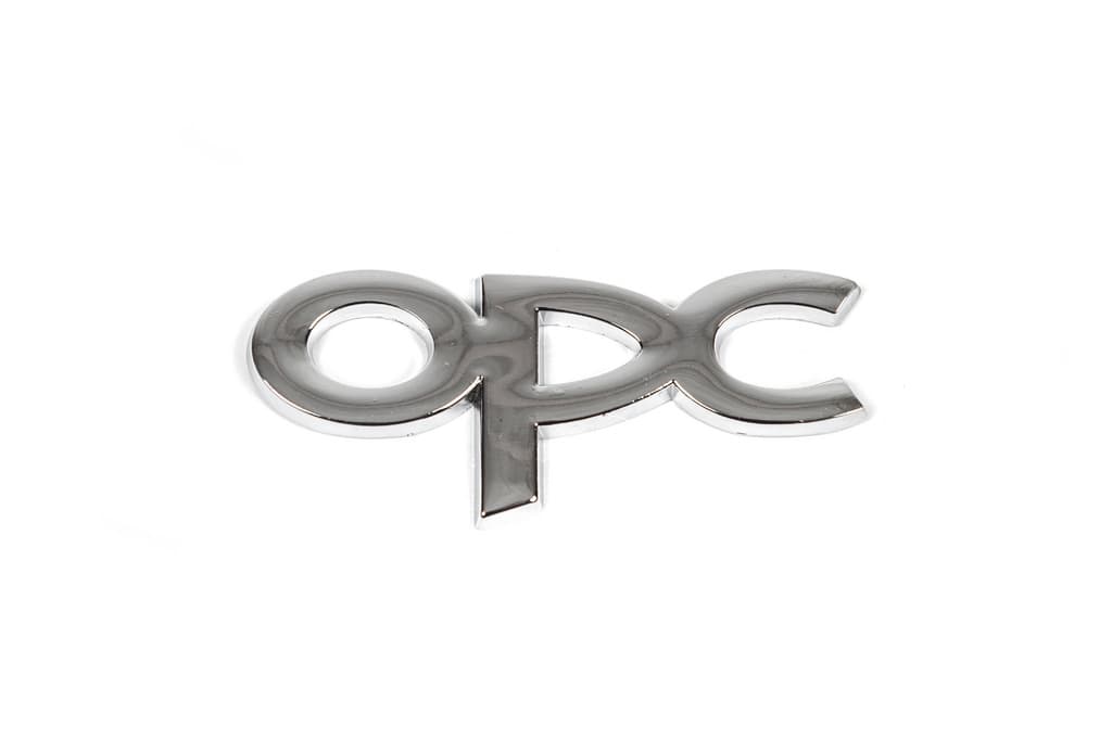 Металевий шильдик на багажник OPC (Хром)