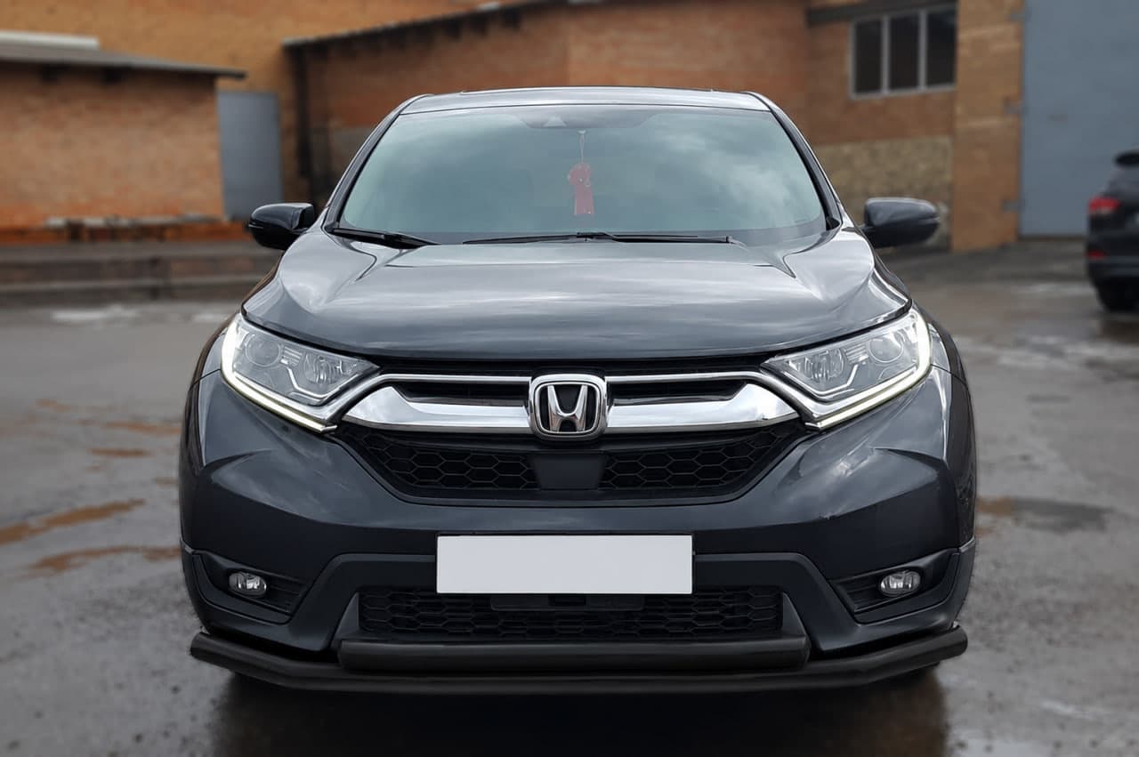 Передній захист ST014 Black (2016-2019, нерж.)