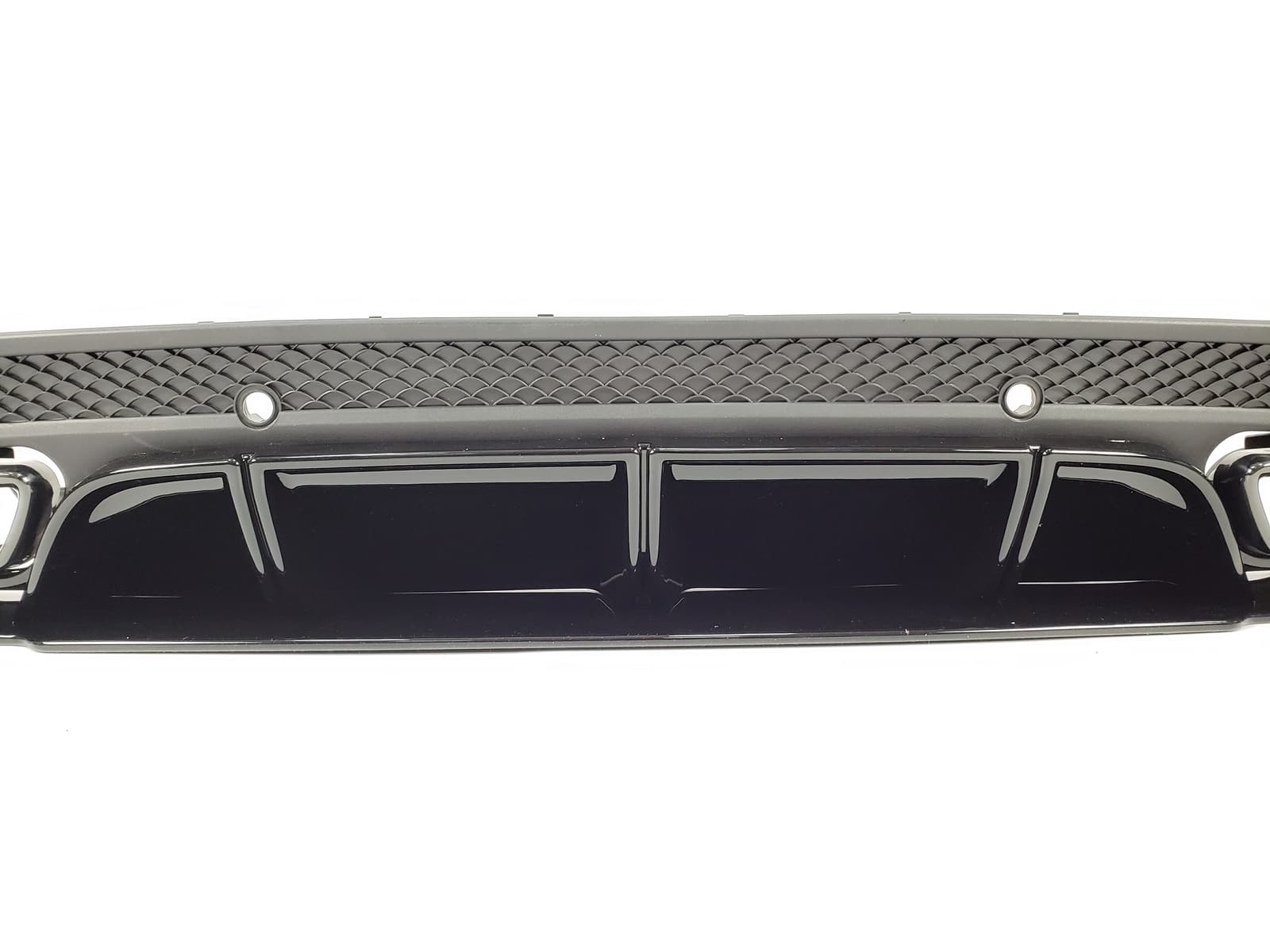 Дифузор (заднього бампера) Full Black (стиль AMG C63 Edition 1) Sedan на Mercedes-Benz C-Class W205 2014-2018 року 4