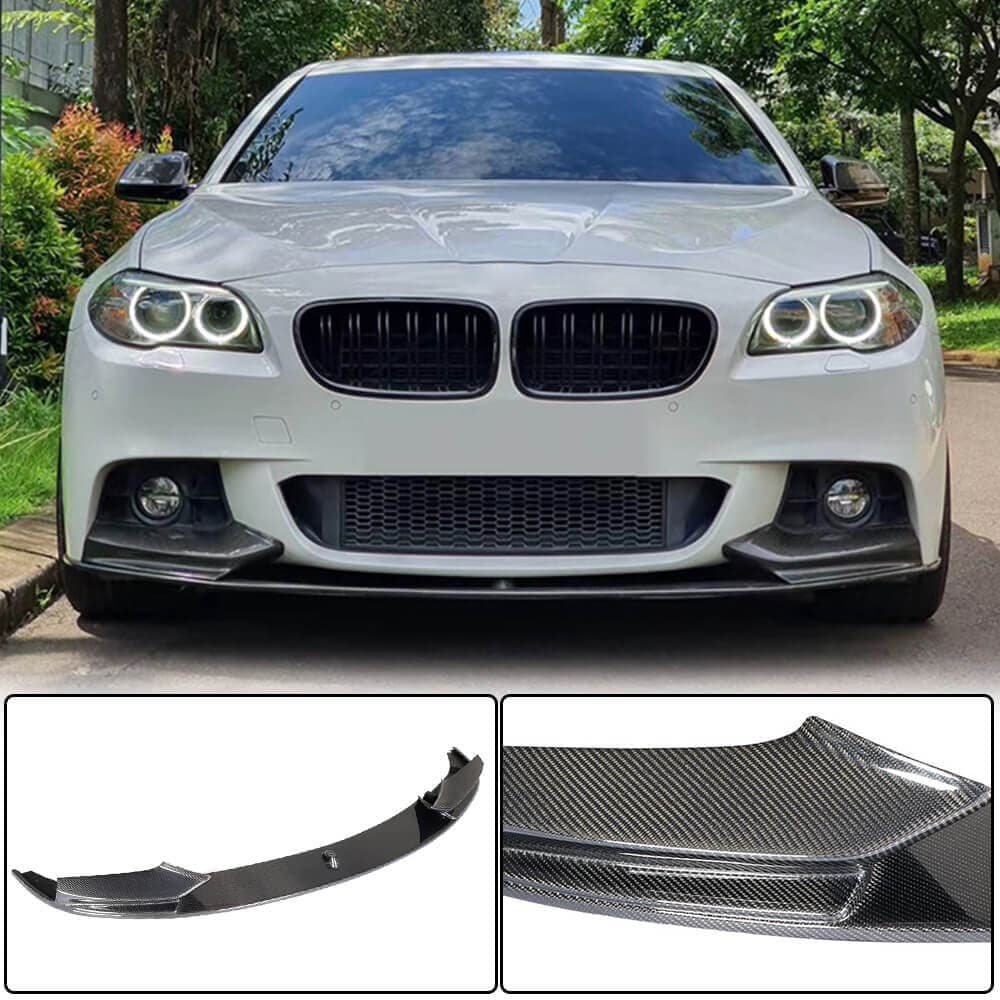 Накладка на передній бампер Lip V3 (для F10 M-Sport, Карбон)