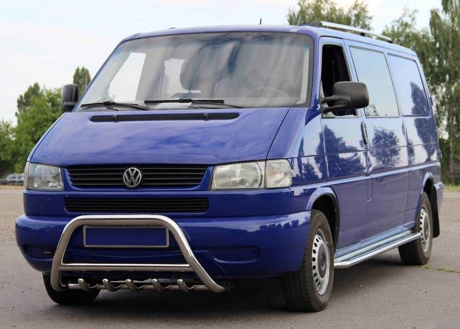 Кенгурятник WT003 60мм (нерж) 60мм, з написом