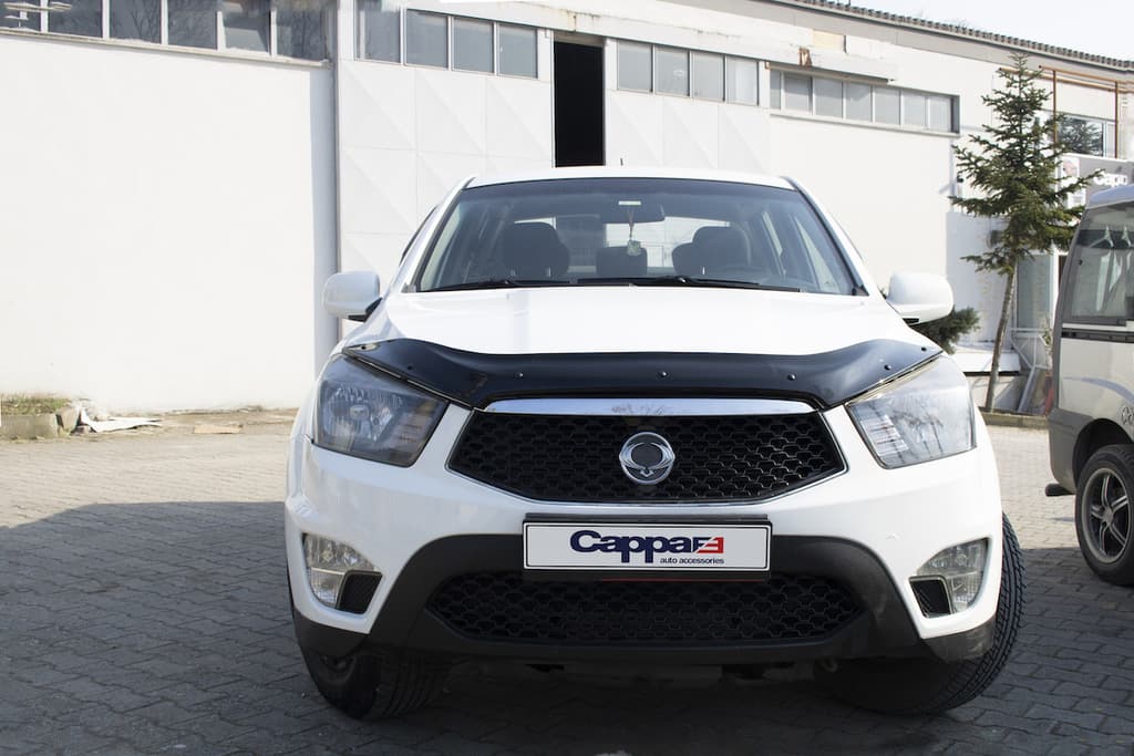 Дефлектор капота EuroCap (для Korando Sports)
