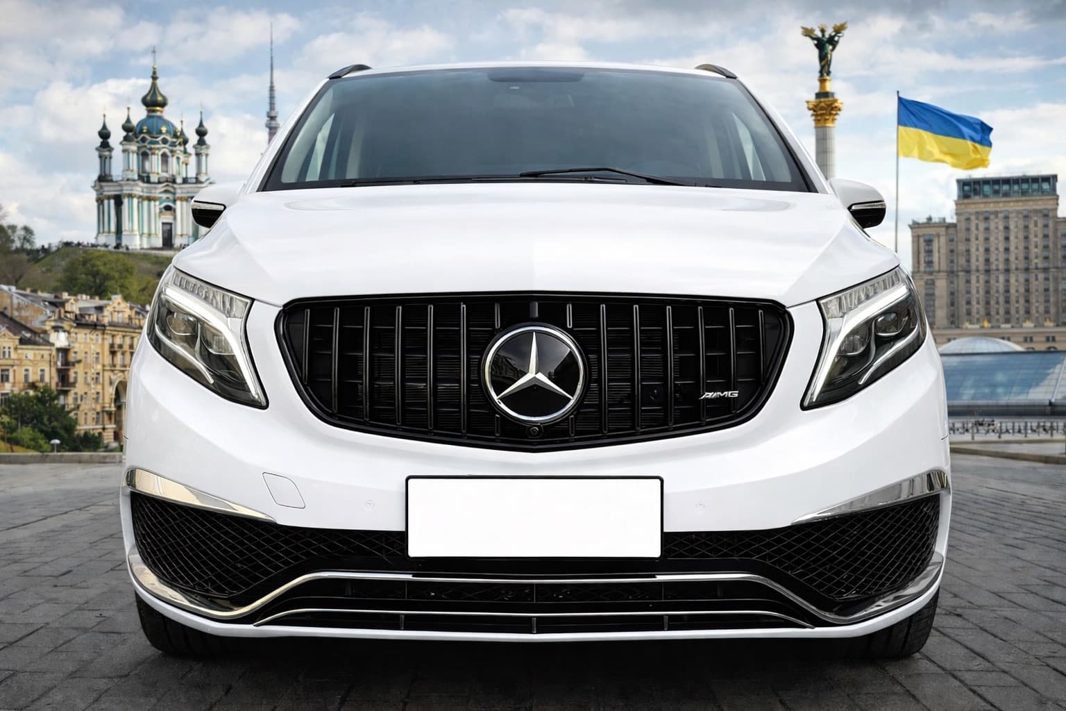 Передня решітка GT Panamericana Black (2014-2019 для V-class)