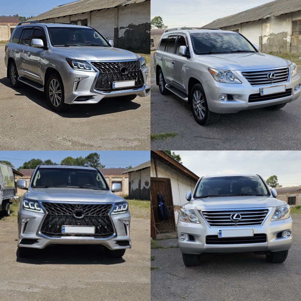 Комплект міні-рестайлінгу з моделі 2008-2015 на TRD Sport (бампер, фари)