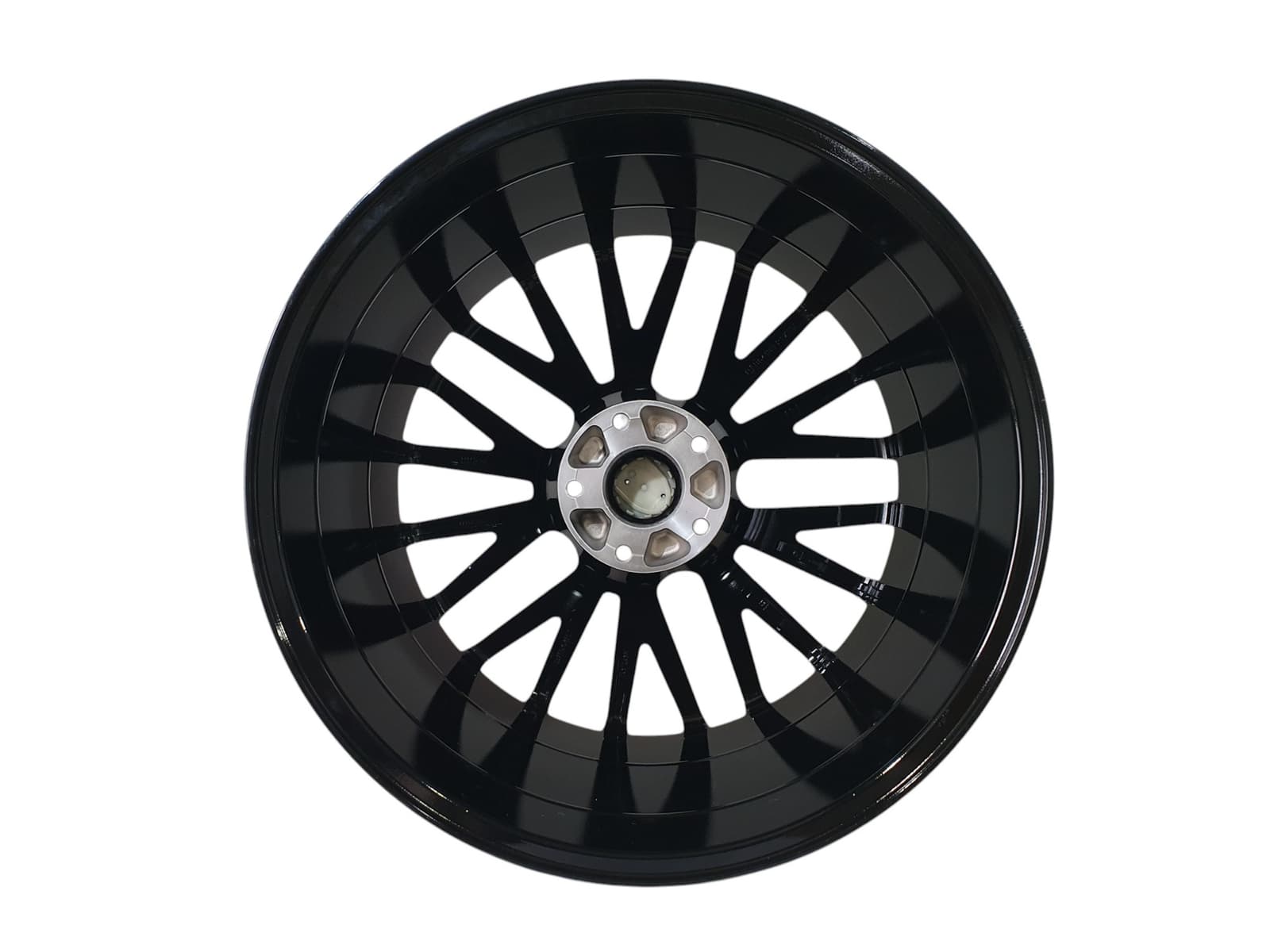 R21 Gloss Black + Chrome (різноширокі) Диски на Porsche Cayenne 958 2010-2014 року 3