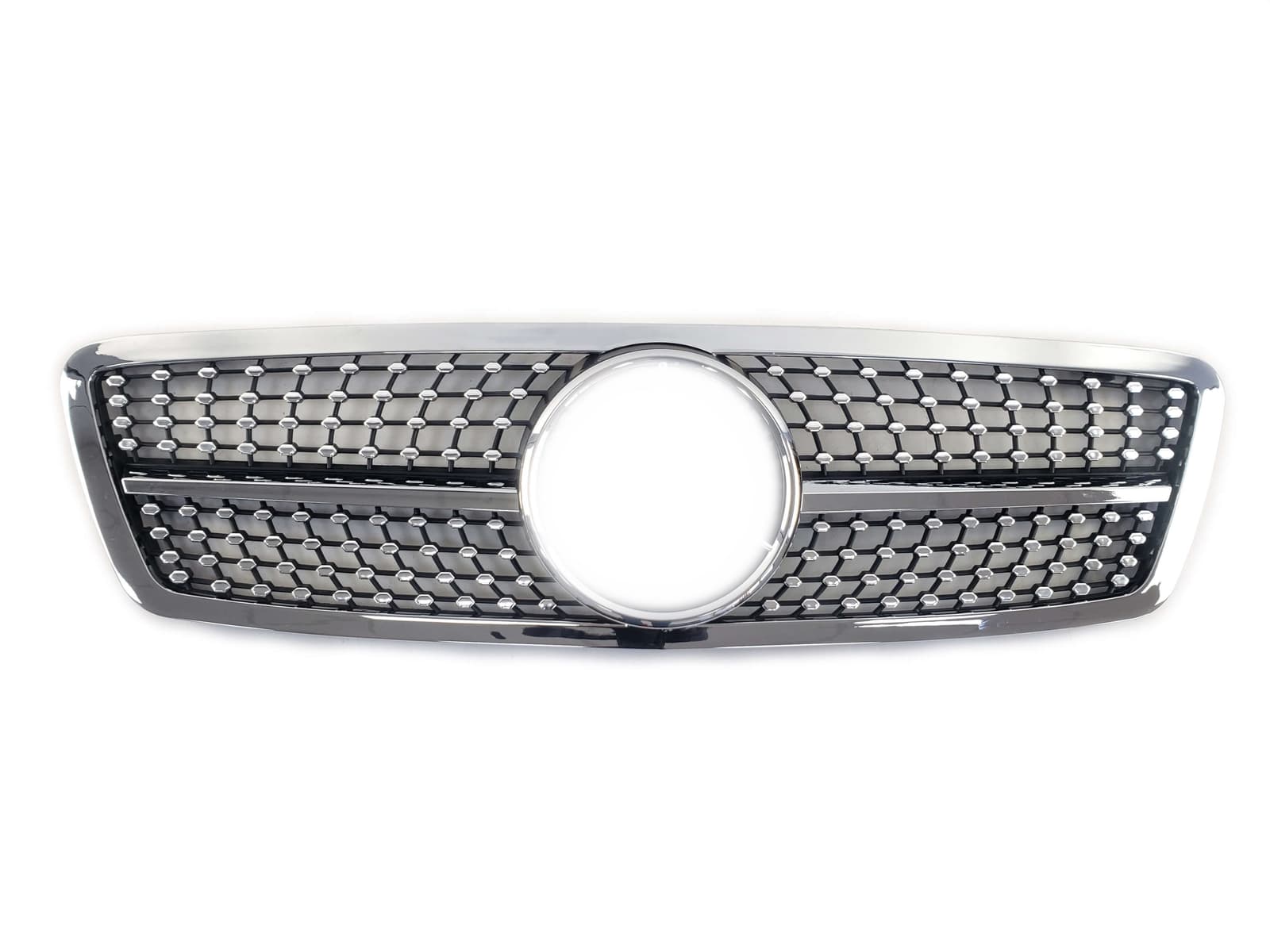 Решітка радіатора Silver Diamond на Mercedes-Benz C-Class W203 2000-2007 року