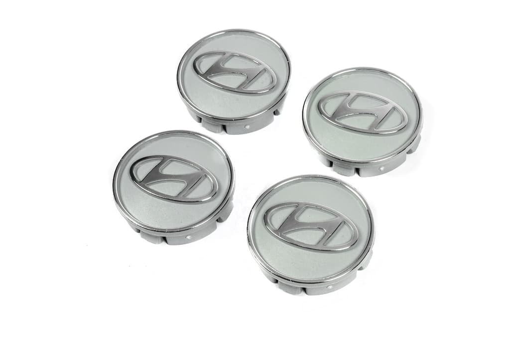 Ковпачки диски сірі hyun60tur-sir (59мм на 55мм, 4 шт) 2