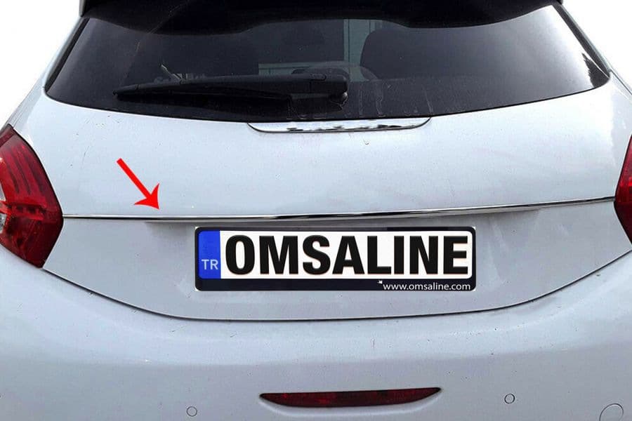 Хром планка над номером OmsaLine (нерж)