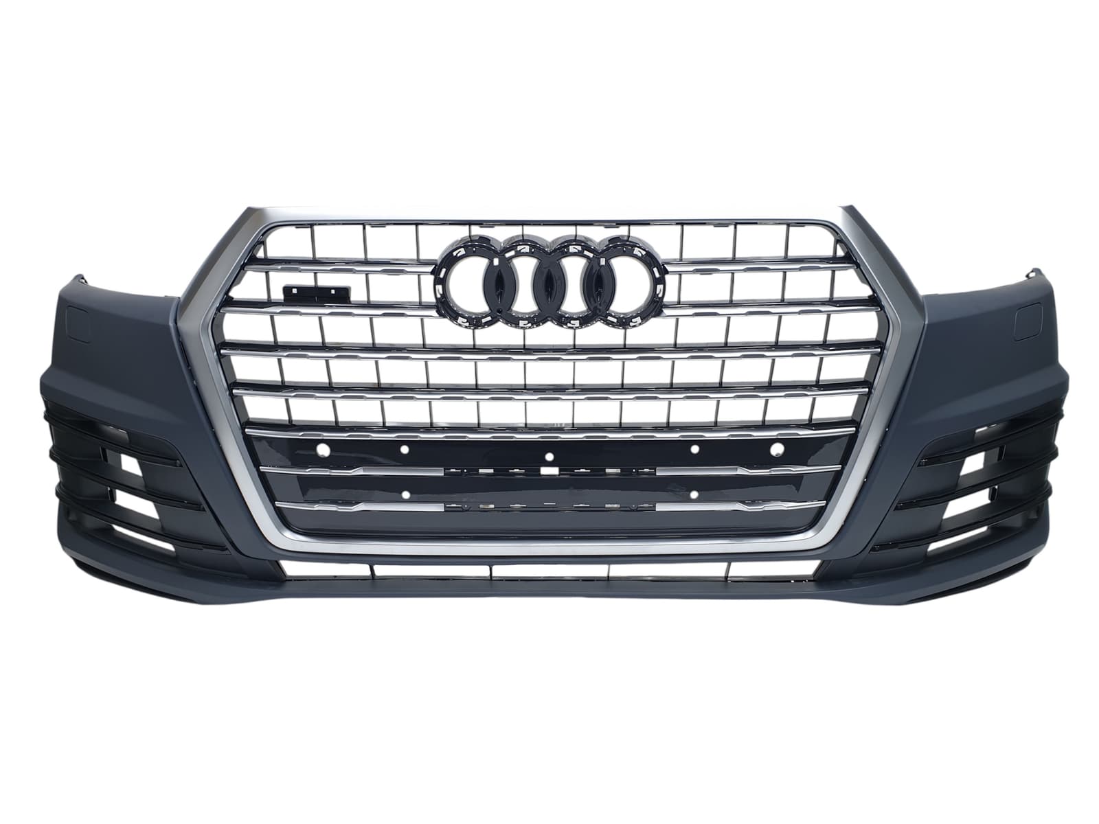 Передній бампер (S-Line) Silver на Audi Q7 4M 2015-2020 року