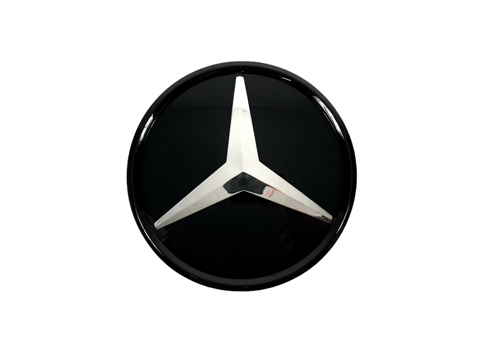 Логотипи Chrome Black скляний (муляж дистроніка) на Mercedes-Benz GLS-Class X166 2015-2019 року
